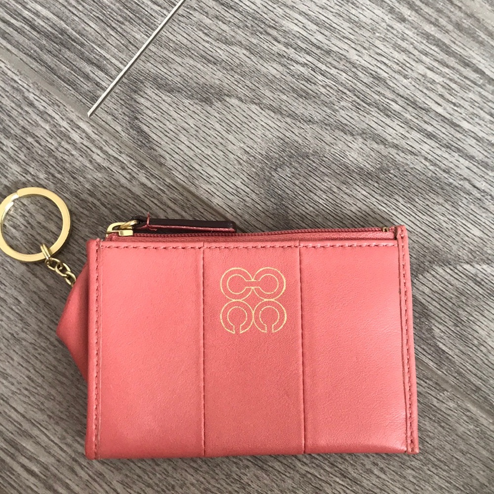 Coach Leather Skinny Wallet With Keychain